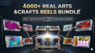 4000+ Real Arts & Crafts Reels Bundle FREE | Viral Instagram Reels Pack | Non Copyright Craft Videos
