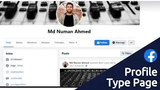 Facebook Profile Type Page - Technical BN