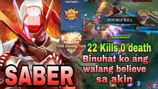 Binuhat ko ang walang believe sa Akin | 22 kills 0 death | Mobile Legend