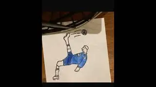 Colouring in Roanldo part 2 Bicycle kick #bicycle #colouring