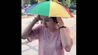 Пляжная Шляпа-зонтик