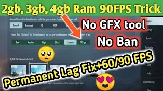 bgmi 60fps/ 90fps on low end device with 2gb, 3gb Ram | bgmi low end device lag fix | no gfx no ban