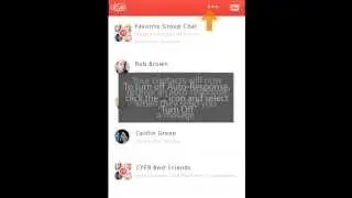 Setting an Auto-Response for Cyfr Instant Messenger (Android)