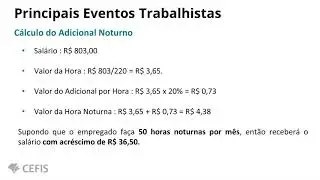 Como Calcular Adicional Noturno