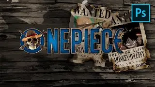 ONE PIECE LIVE NETFLIX Texto con PHOTOSHOP TuToRiaL