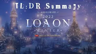 [Lost Ark] LOA ON Winter 2022 TL;DR Summary (KR Dec 2022 - March 2023 Roadmap)