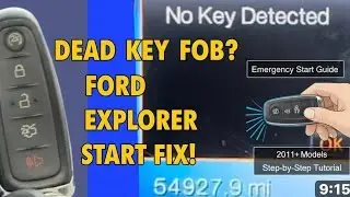 How To Start Your Ford With A Dead Key Fob