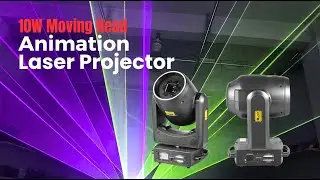 Ectech Lighting YX210 RGB 10W Animation Moving Head Laser Projector