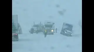 Bad Canadian Roads - Calgary Alberta - Winter Snow Storm