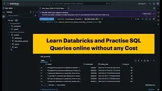 Learn Databricks for Free Using SQL Editor | Databricks Community Edition Tutorial 