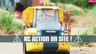 RC Construction models working hard on site ! Featuring Cat 330F, D6T Dozer, Komatsu truck and more