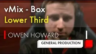 vMix - Box - Lower third