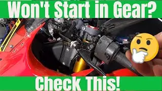 MOTORCYCLE WON'T START IN GEAR? DO THIS EASY CHECK!