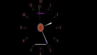 Animated clock screen saver DEMO