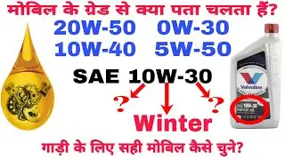 What are Engine Oil Grades | मोबिल के ग्रेड से क्या पता चलता हैं? | गाड़ी के लिए सही मोबिल कैसे चुने?
