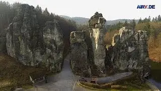 Externsteine - Flug mit dem Sky-Hammer