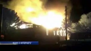 В Мариуполе горела покинутая воинская часть