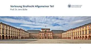 Strafrecht AT Teil 1 (Einführung)