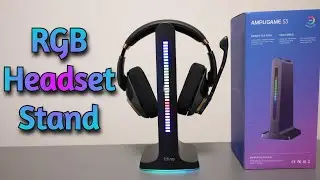 RGB Headset Stand with USB Passthrough - Fifine Ampligame S3 RGB Headset Stand