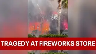 'Oh my God!': Phantom Fireworks store erupts into flames after crash