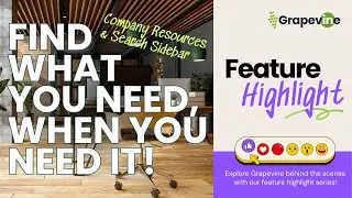 Search Sidebar & Company Resources: Feature Highlight from Grapevine 🌟
