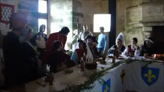 figurants sur le tournage de Monstrum au château de Sigournais le 20 10 2013