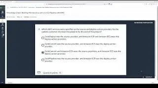 Knowledge Check: Building Microservices and a CI/CD Pipeline with AWS