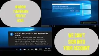 Windows Login Issue Temporary Login Issues Urdu/Hindi