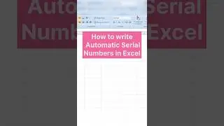 How to Auto-Generate Serial Numbers in Excel