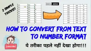 Real life Problem #3 : How to convert from text to number format? | Resolve data format error !!!