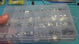 Набор разъёмов Micro и Mini USB 240 штук в пластиковом контейнере