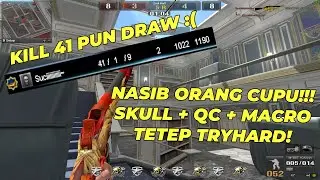 NASIB ORANG CUPU! UDAH PAKE SKULL + QC + MACRO TETEP DRAW - FULL MATCH Point Blank Indonesia