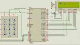 TISHITU- Simulation for Keypad Interface with 8051 Microcontroller for Alpha-numeric Numbers Display