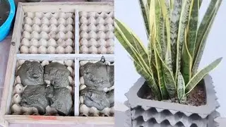 How to make a pot from egg cotton | making Samet pot | how to make samet pot