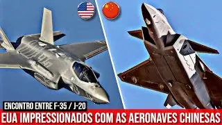 First encounter between F-35 (US) and J-20 (China) fighter jets - US fighters are impressed.
