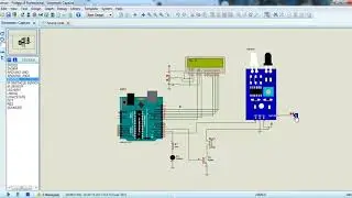 IR proximity sensor with lcd buzzer using arduino proteus demonstration