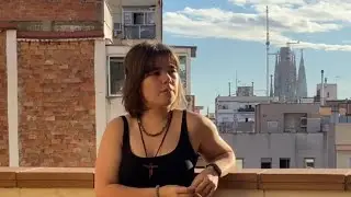 girl smoking on balcony FULL VIDEO