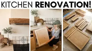 RENOVATING OUR KITCHEN || PICKING OUT A CABINET STAIN COLOR || STAINING MAPLE CABINETS