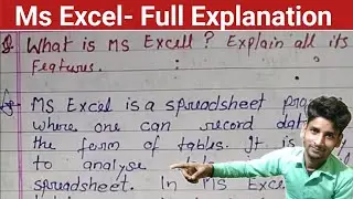 19. Ms Excel - Full Explanation in hindi|what is Microsoft Excel in hindi #excel