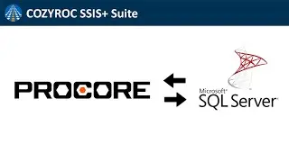Procore SSIS Connection. Connect PROCORE with SQL Server. COZYROC SSIS+ components. Data integration