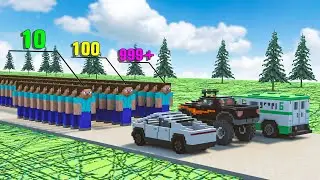 Cars VS 1000 Steve's | Teardown