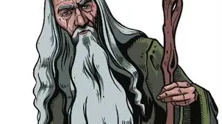 📺 Gandalf - digital painting time lapse - Part 2 🎨