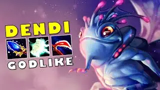 Dota 2 DENDI [Puck] GODLIKE 20 Kills Desolator + Mjollnir Build 7.34d