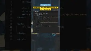 How to Add Font Awesome Icons to HTML in 15 Seconds! 🚀 