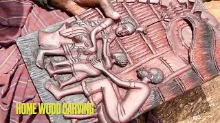 African Home wood carving