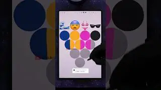 🌊😨👙🕶 emoji color mixing #digitalart #funny #shorts #peace