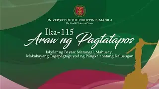 Iskolar ng Bayan: Marangal, Mahusay, Makabayang Tagapagtaguyod ng Pangkalahatang Kalasugan