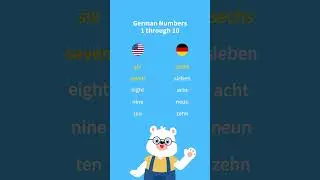German essentials: numbers 1-10