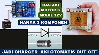 How to make an automatic 12-volt battery charger with CUT OFF system