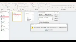 Microsoft Access II Referential Integrity II already used by another person or process